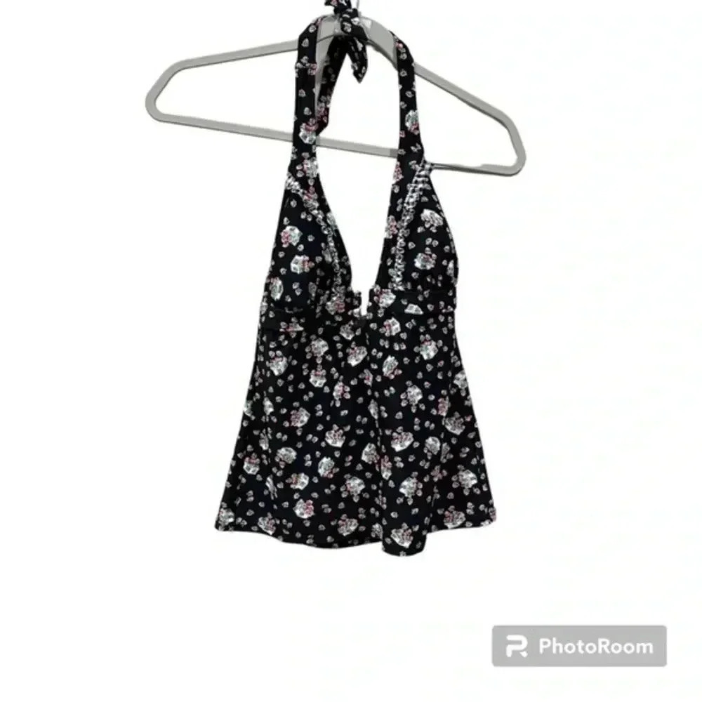 🔥 Allen B by Allen Schwartz Strawberry Swim Tankini Top 8